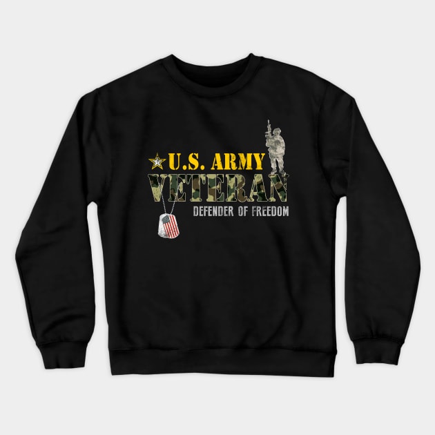 US Army Veteran Military Solder - Gift for Veterans Day 4th of July or Patriotic Memorial Day Crewneck Sweatshirt by Oscar N Sims